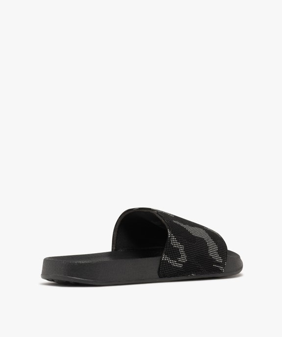 Mules de piscine à motif camouflage homme vue4 - GEMO (PLAGE) - GEMO