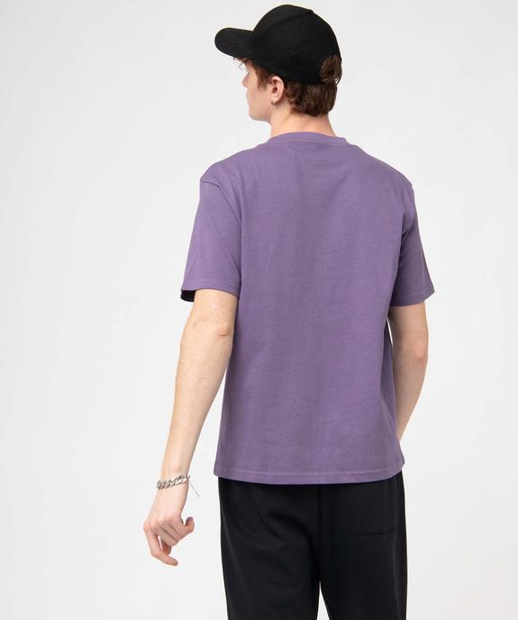 Tee-shirt à manches courtes et poche poitrine homme vue3 - GEMO (HOMME) - GEMO