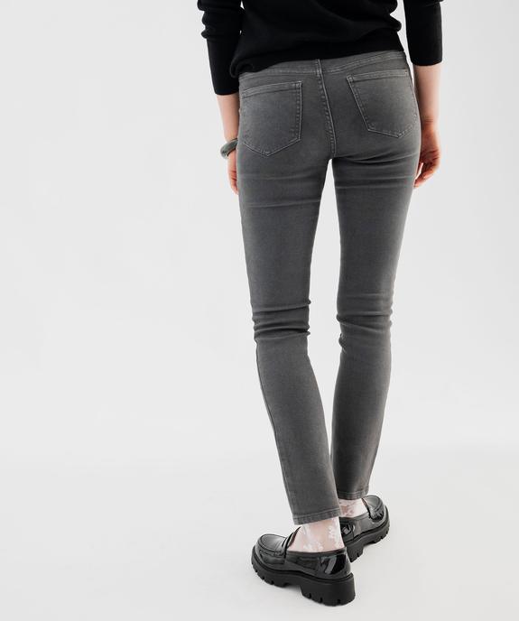 Jean slim coloré taille normale femme vue3 - GEMO 4G FEMME - GEMO