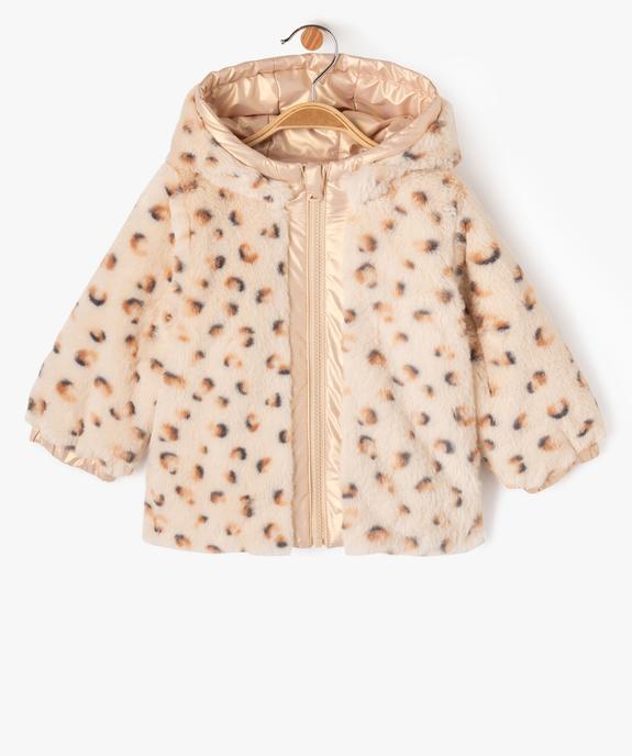 Blouson à capuche réversible bébé fille vue3 - GEMO 4G BEBE - GEMO