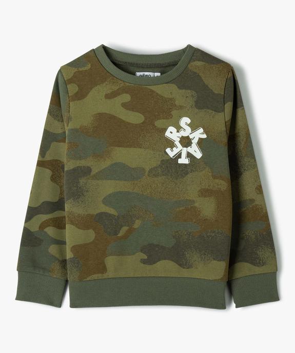Sweat garçon en molleton doux à motif vue2 - GEMO (ENFANT) - GEMO