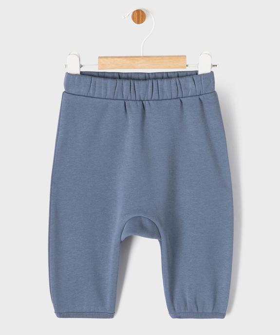 Pantalon de jogging coupe sarouel en molleton bébé vue1 - GEMO 4G BEBE - GEMO