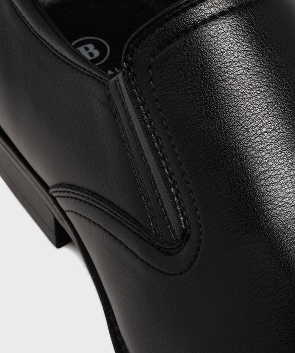 Derbies slip-on en cuir imitation lisse homme - Mario Baldano vue6 - MARIO BALDANO - GEMO