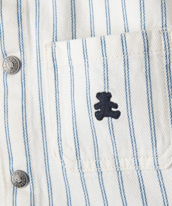 Sur-chemise à rayures bébé garçon - LuluCastagnette vue2 - LULUCASTAGNETTE - GEMO