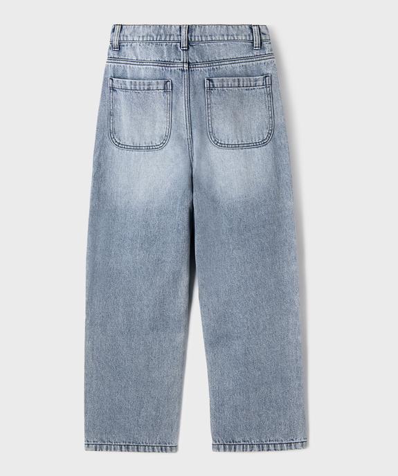 Jean loose avec taille ajustable garçon vue4 - GEMO (JUNIOR) - GEMO