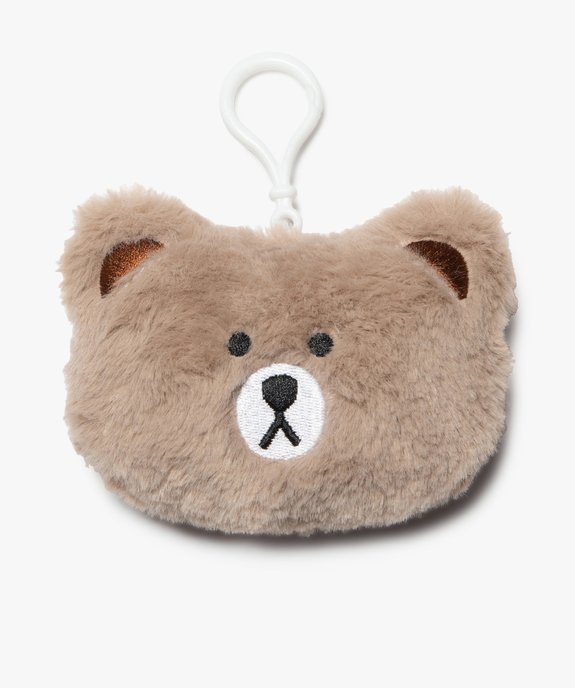 Porte-clés enfant en peluche forme nounours vue1 - GEMO (ACCESS) - GEMO