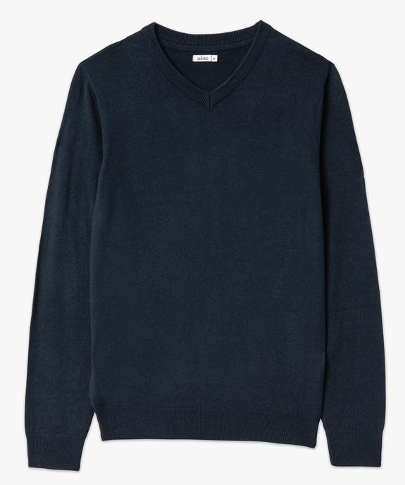 Pull léger à col V en maille fine homme vue4 - GEMO (HOMME) - GEMO