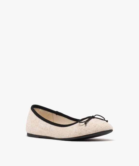 Ballerines en toile avec noeud élastique femme - Valentina Baldano vue4 - VALENTINA BALDA - GEMO