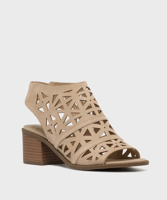 Bottines ouvertes devant et talon femme - Valentina Baldano vue2 - VALENTINA BALDA - GEMO