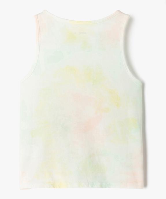 Haut de pyjama débardeur effet tie and dye fille vue3 - GEMO 4G FILLE - GEMO
