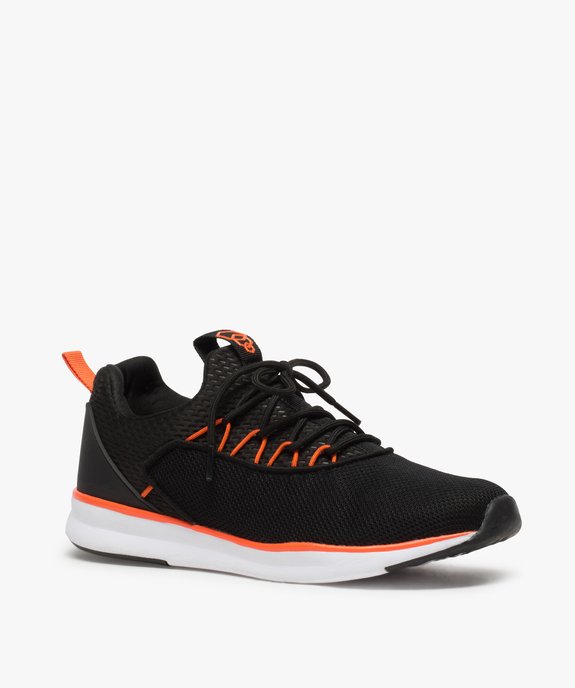 Baskets homme façon socquettes en mesh à lacets vue2 - GEMO (SPORTSWR) - GEMO