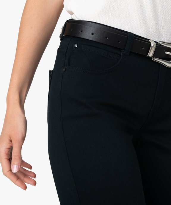 Pantalon femme coupe slim en toile extensible vue2 - GEMO(FEMME PAP) - GEMO