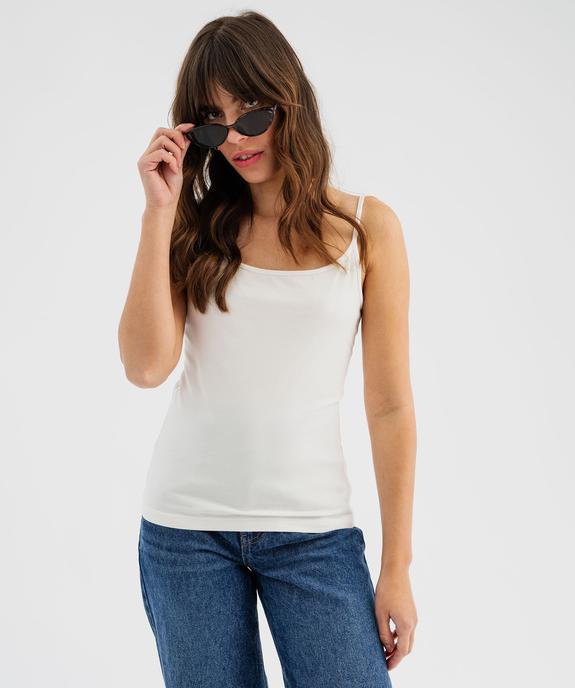 Débardeur uni à fines bretelles femme vue13 - GEMO(FEMME PAP) - GEMO