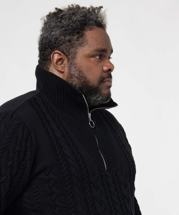 Pull homme grande taille avec torsades et pull camionneur vue1 - GEMO (G TAILLE) - GEMO