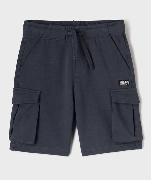 Bermuda cargo en maille French Terry garçon vue2 - GEMO (ENFANT) - GEMO