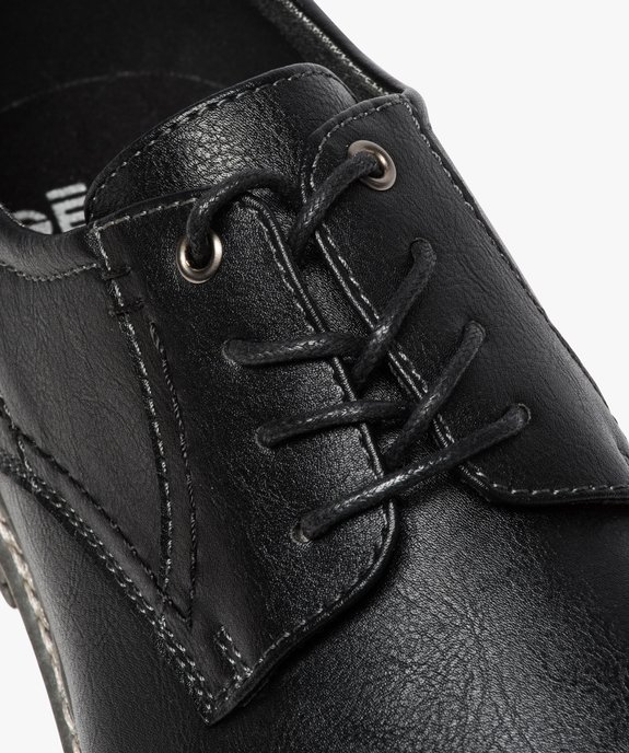 Derbies homme avec un œillet métallique et surpiqûres vue6 - GEMO (CASUAL) - GEMO