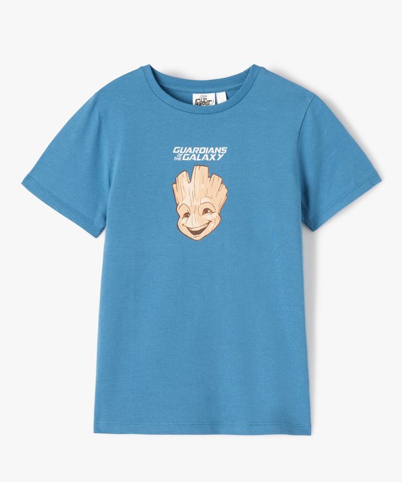 Tee-shirt garçon à manches courtes imprimé Grut devant et dos - Marvel vue1 - GROOT - GEMO