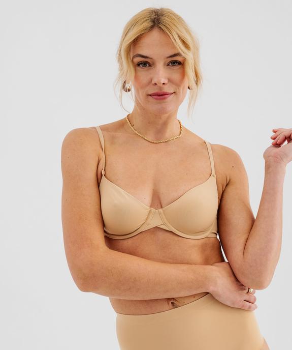 Soutien-gorge corbeille en microfibre femme vue1 - GEMO(HOMWR FEM) - GEMO