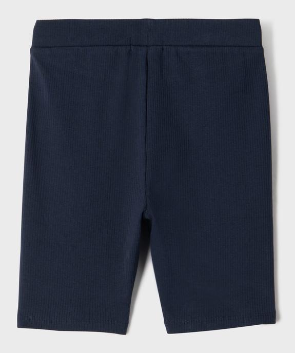 Cycliste en maille côtelée extensible fille vue3 - GEMO 4G FILLE - GEMO