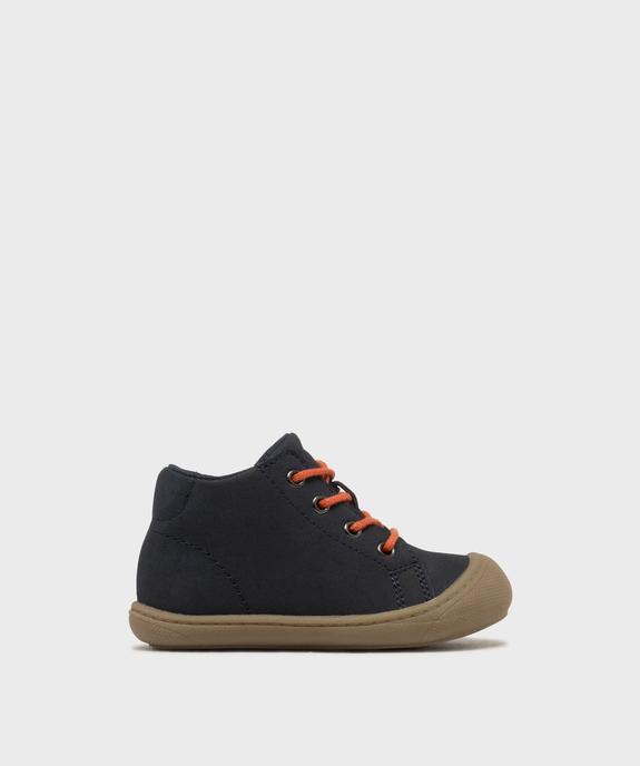 Chaussures premiers pas à lacets et zip bébé garçon – Buggy Shoes vue1 - BUGGY - GEMO