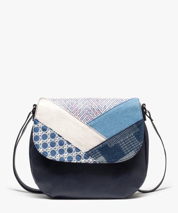 Sac besace femme à rabat patchwork vue1 - GEMO (ACCESS) - GEMO