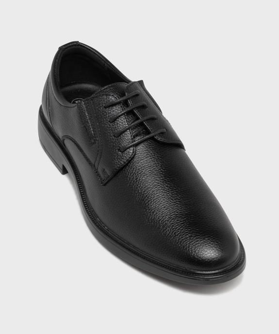 Derbies grainés à lacets et élastiques de confort homme vue5 - MARIO BALDANO - GEMO