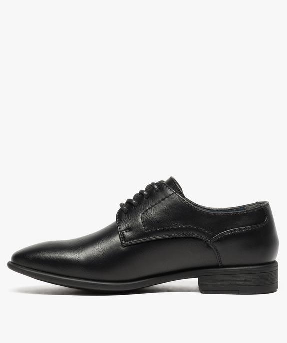 Derbies garçon unies à lacets vue3 - GEMO (ENFANT) - GEMO