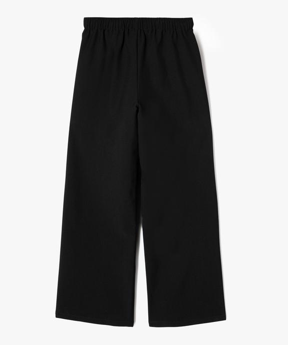 Pantalon wide leg fluide fille vue4 - GEMO (JUNIOR) - GEMO
