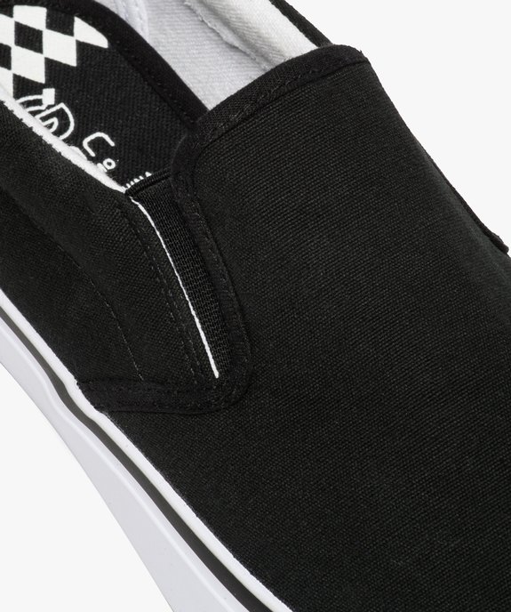 Tennis homme en toile façon slippers à élastiques Dessus uni vue6 - GEMO (HOMME) - GEMO