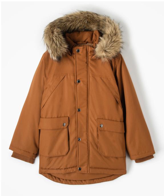Parka déperlante avec doublure chaude et capuche garçon vue2 - GEMO 4G GARCON - GEMO