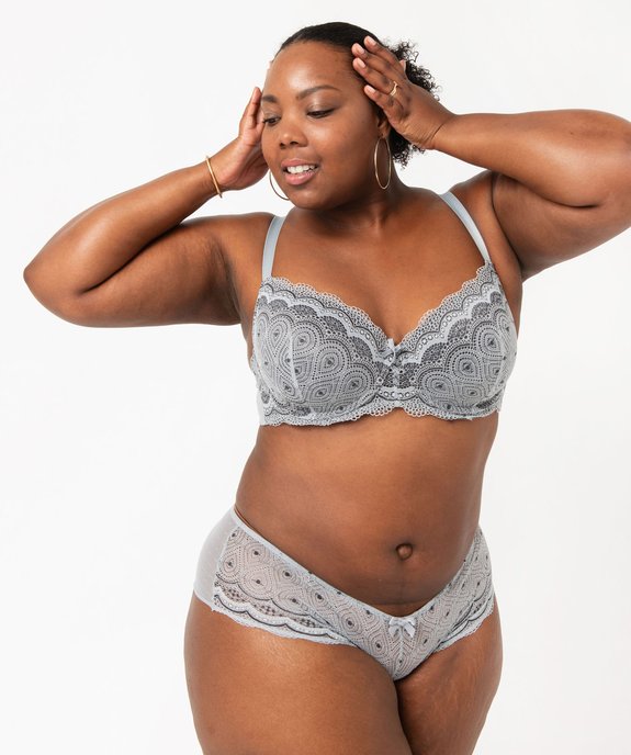 Soutien-gorge grande taille à armatures et coques fines  vue3 - GEMO(HOMWR FEM) - GEMO