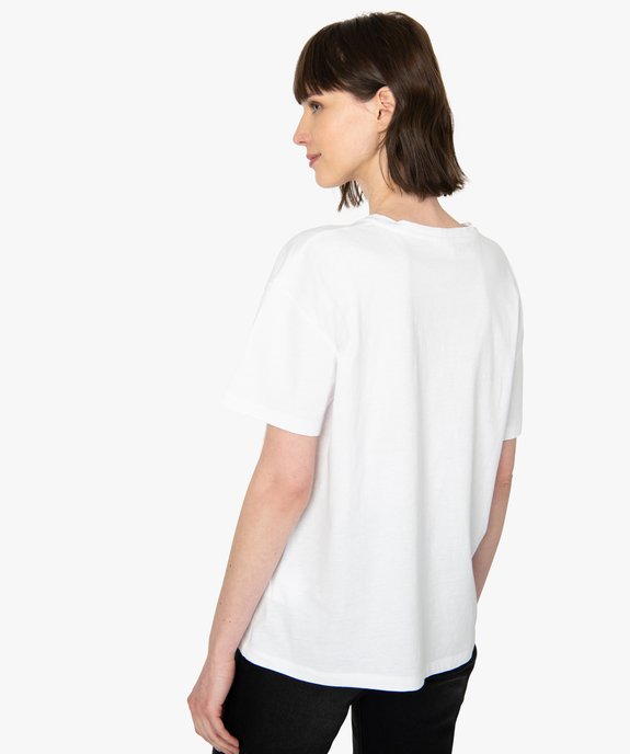 Tee-shirt femme oversize avec motif XXL - Disney vue3 - DISNEY DTR - GEMO