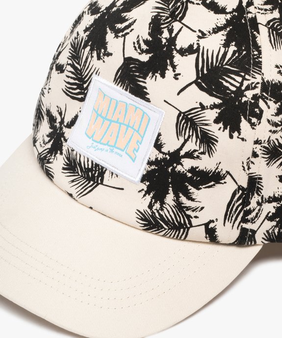 Casquette à motif palmier avec écusson Miami garçon  vue4 - GEMO (JUNIOR) - GEMO