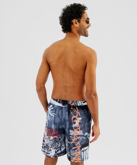Short de bain imprimé homme vue3 - GEMO (PLAGE) - GEMO