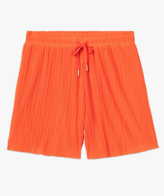 Short ample en maille plissée fluide femme vue4 - GEMO(FEMME PAP) - GEMO