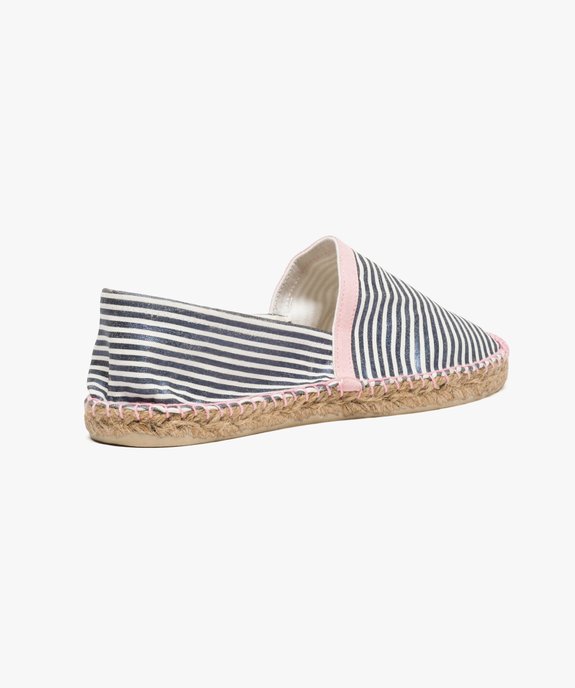 Espadrilles façon marinière irisée vue4 - GEMO (PLAGE) - GEMO