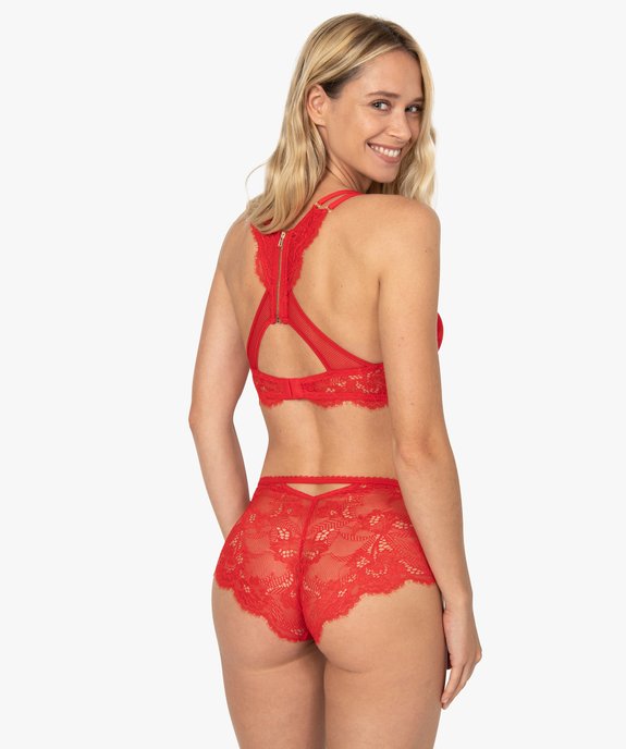 Soutien-gorge femme push-up à dos croisé zippé vue2 - GEMO(HOMWR FEM) - GEMO