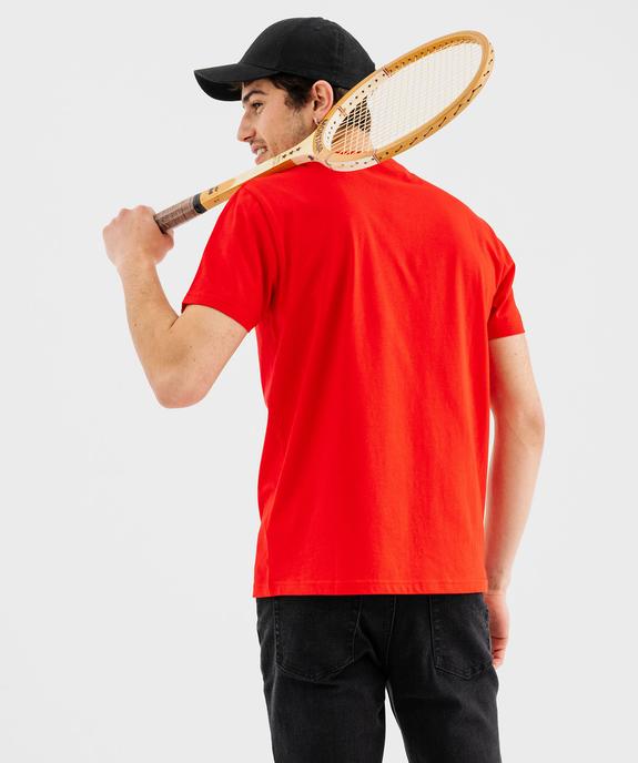 Tee-shirt manches courtes à broderie homme vue3 - GEMO (HOMME) - GEMO