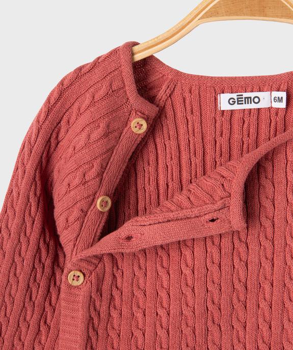 Gilet brassière avec fermeture latérale bébé vue2 - GEMO(BB COUCHE) - GEMO