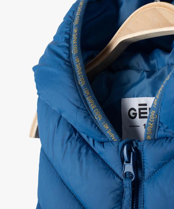 Blouson bébé garçon sans manches avec capuche vue3 - GEMO(BEBE DEBT) - GEMO