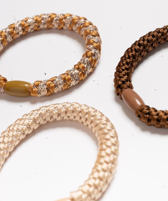 Larges élastiques cheveux (lot de 3) vue2 - GEMO (ACCESS) - GEMO