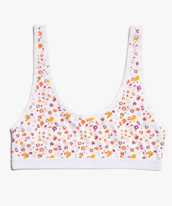 Brassière fille avec dos en dentelle vue1 - GEMO 4G FILLE - GEMO
