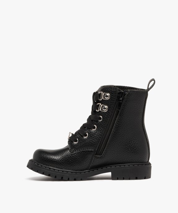 Boots fille unies Chelsea à semelle crantée - LuluCastagnette du 25 au 30 vue3 - LULU CASTAGNETT - GEMO