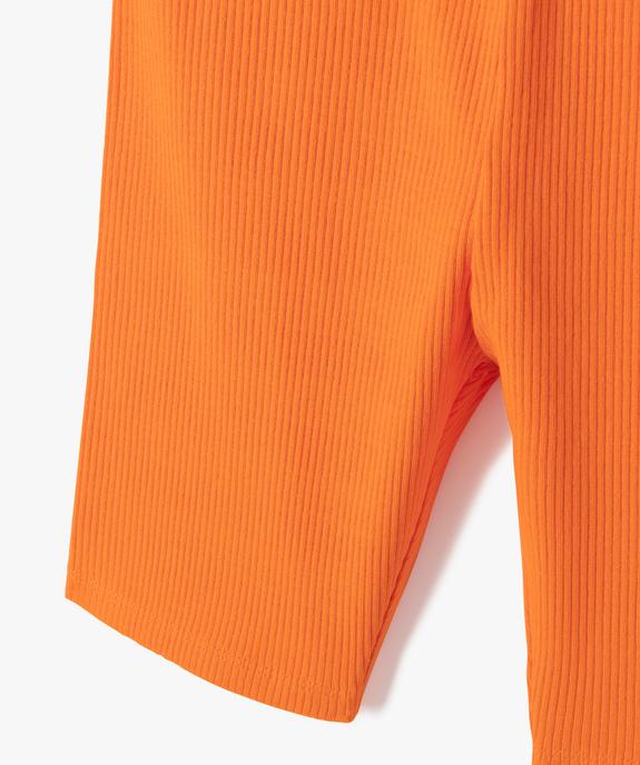 Short fille cycliste en maille côtelée vue2 - GEMO 4G FILLE - GEMO