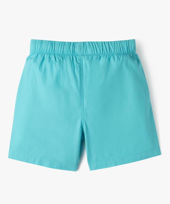 Bermuda en coton léger à taille élastique garçon vue3 - GEMO (ENFANT) - GEMO