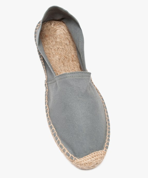 Espadrilles homme à semelle en corde et dessus toile vue5 - GEMO (PLAGE) - GEMO