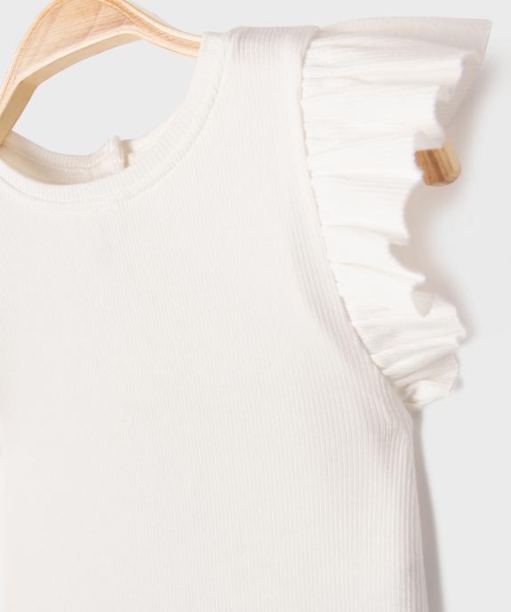 Tee-shirt sans manches avec volants sur les épaules bébé fille vue2 - GEMO 4G BEBE - GEMO