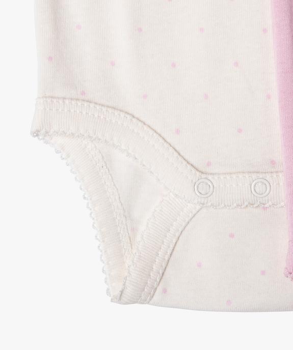 Bodies à bretelles avec motifs exotiques bébé fille (lot de 3) vue3 - GEMO 4G BEBE - GEMO