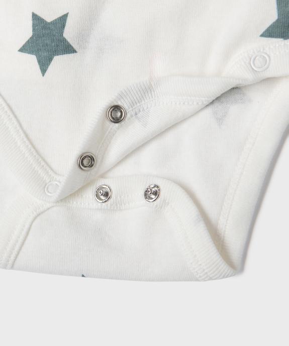 Body manches longues fermeture devant bébé (lot de 3) - GEMO 4G BEBE Body manches longues fermeture devant bébé (lot de 3) vue2 - GEMO 4G BEBE - GEMO