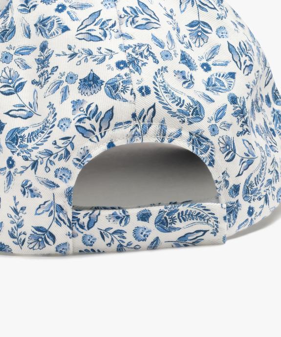 Casquette à motifs fleuris et message brodé fille vue3 - GEMO 4G FILLE - GEMO